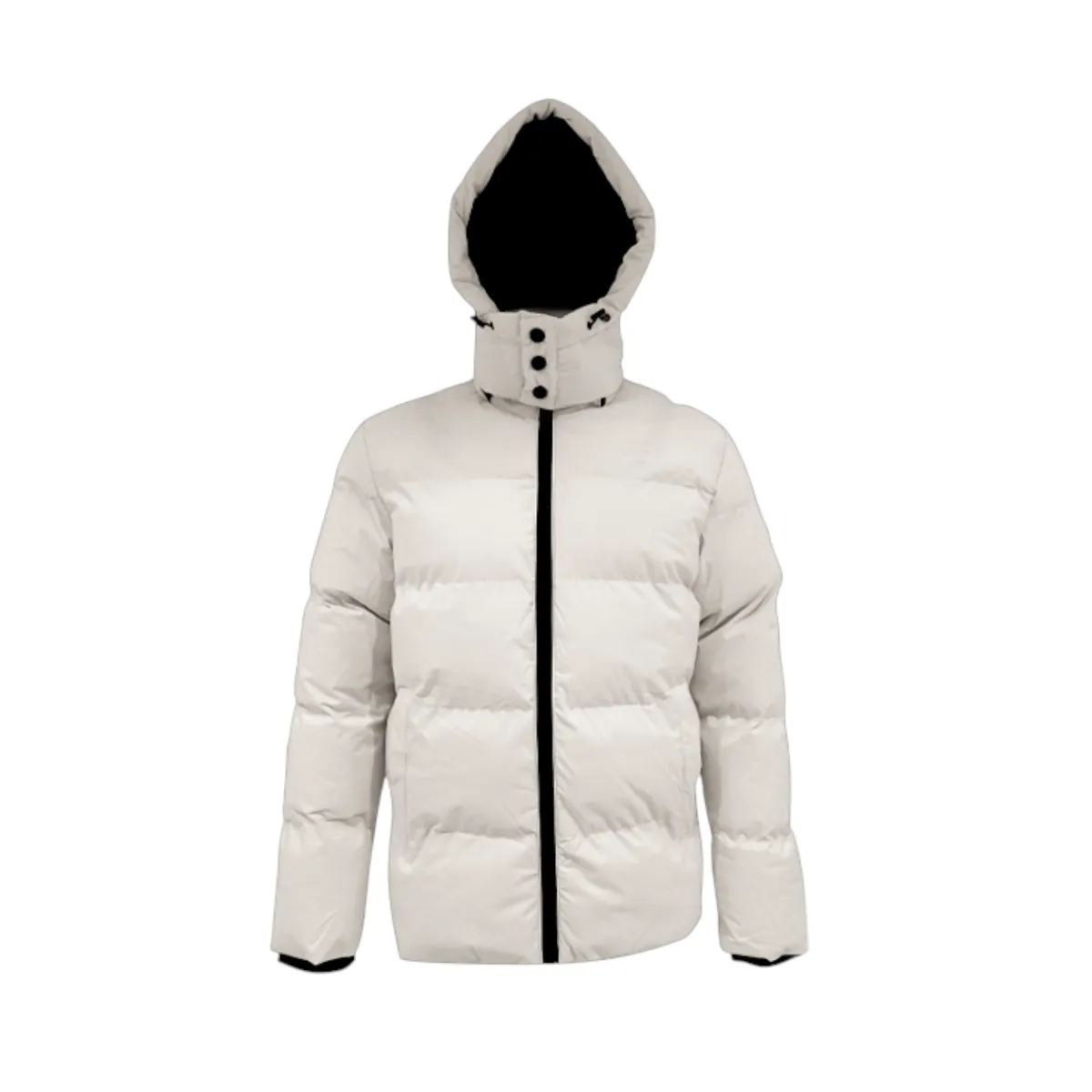 Cutty Mens Siren Puffer Jacket - Milk Cream