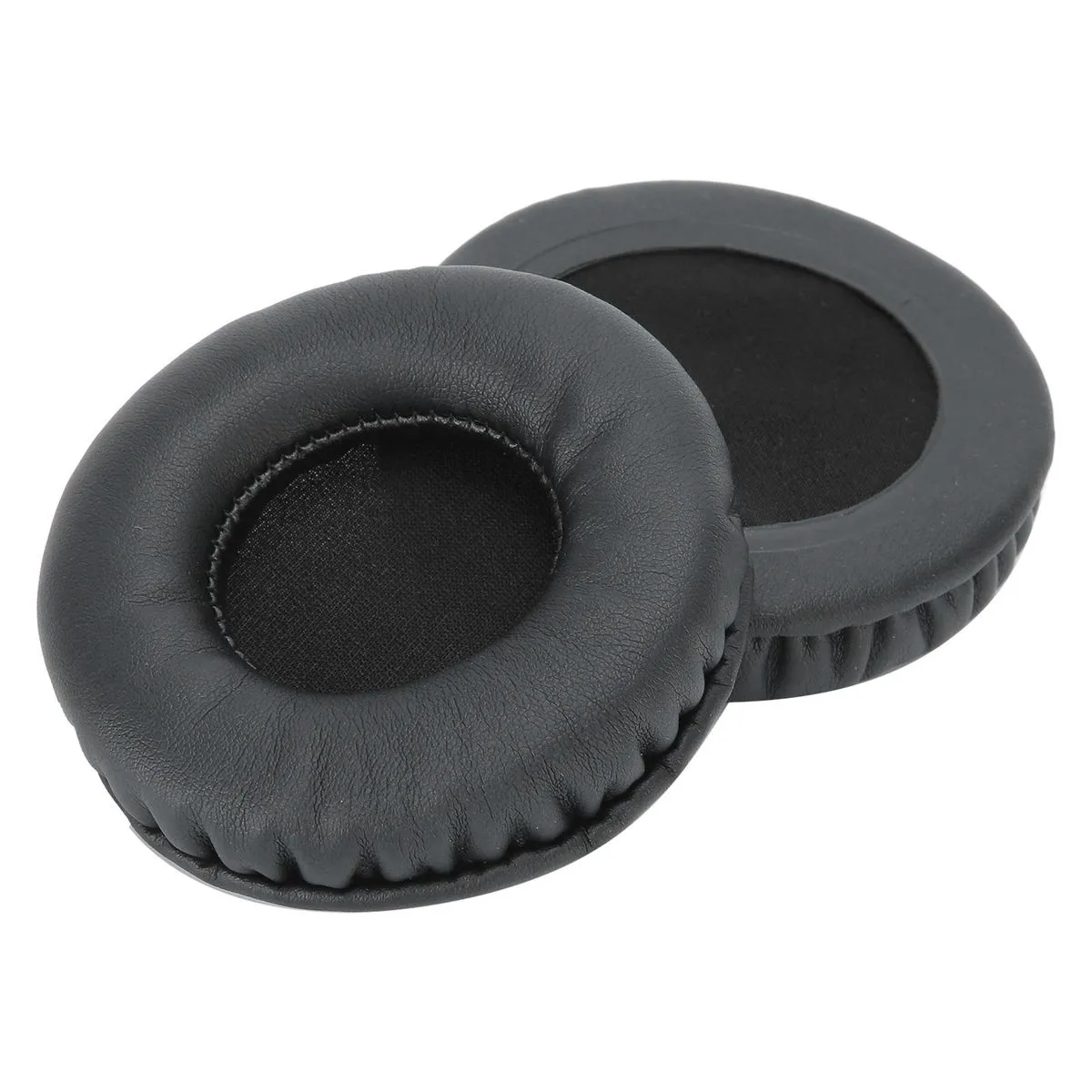 Universal 75mm Ear Pads, Headphone Foam Cushions Replacement Black