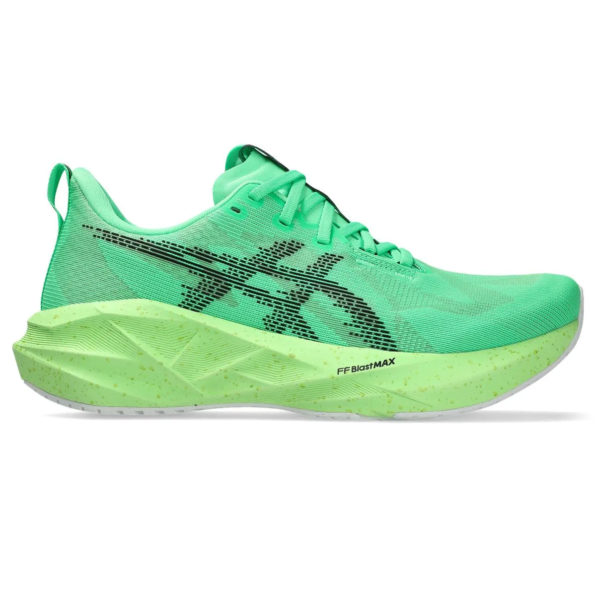 ASICS Men's NOVABLAST 5 Road Running Shoes - Vital Green/Black
