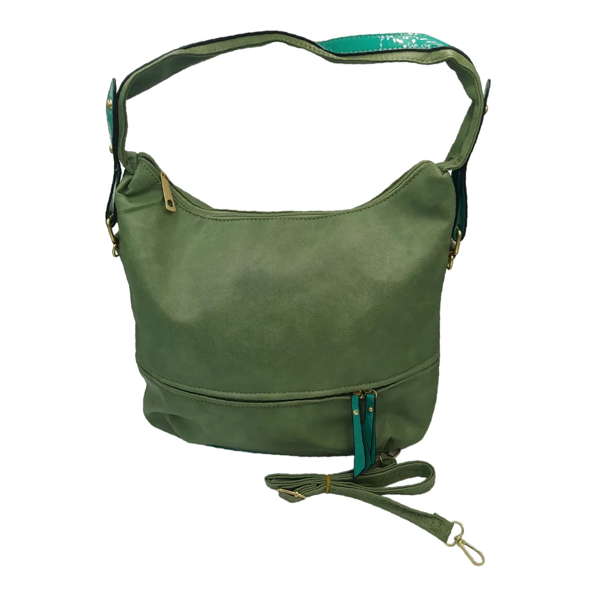 Ladies Shoulder Fashion Handbags Women Hobo Bags with Strap - Green