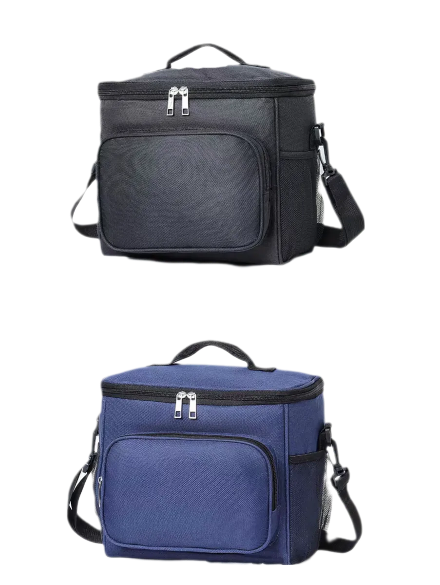 Lunch Meal Should Bag x 2 - Black + Blue