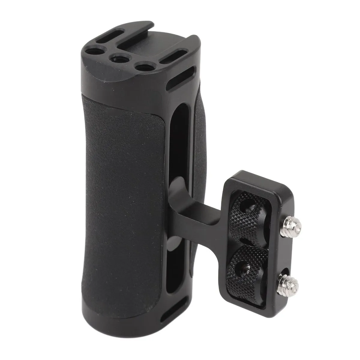 Side Handle Grip Compatible with Camera Cage Cold Shoe Mount 1/4in Screw