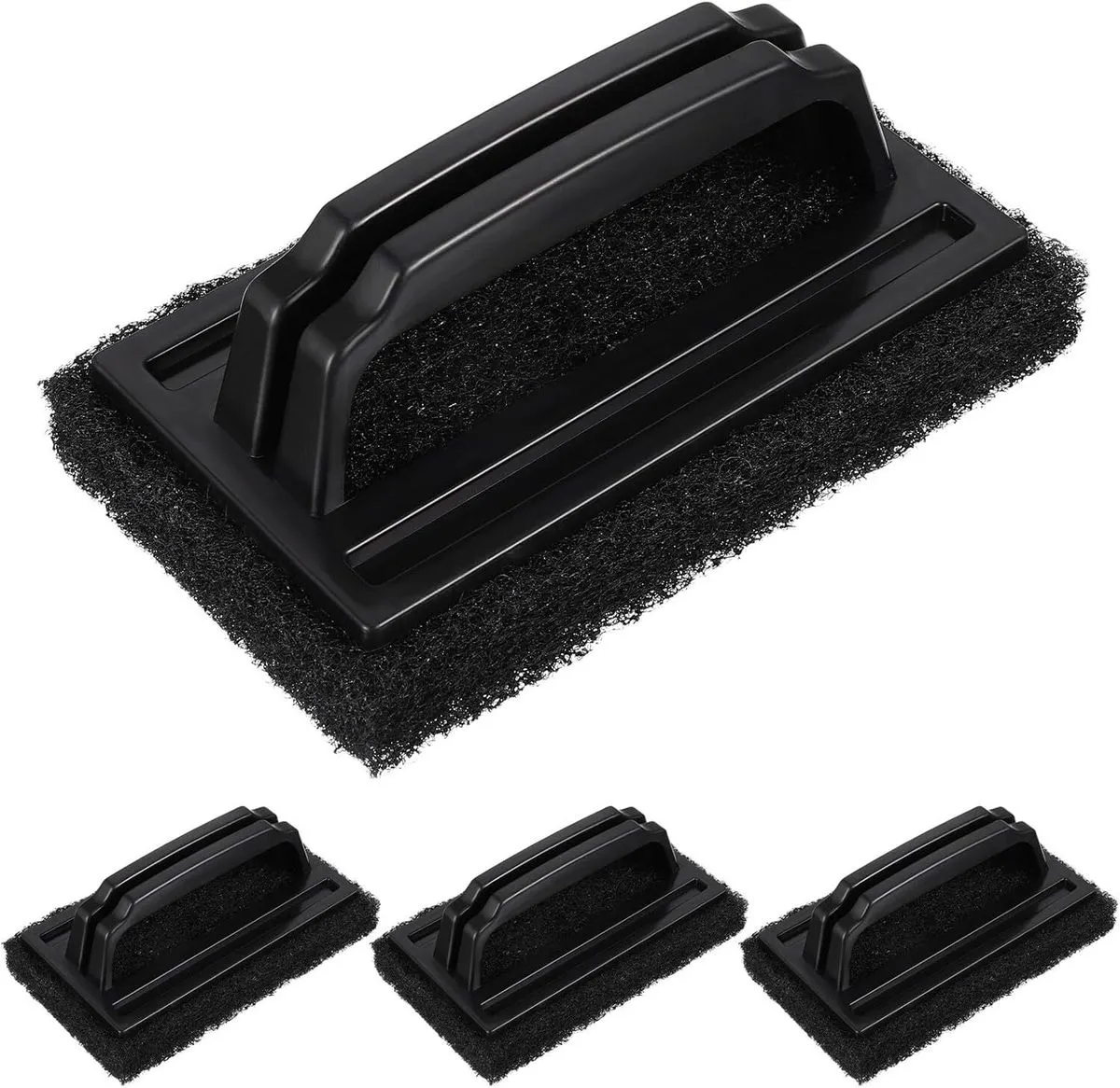 4-Piece BBQ Cleaning Brush Grill Scrubber Set for Outdoor Grilling Rack