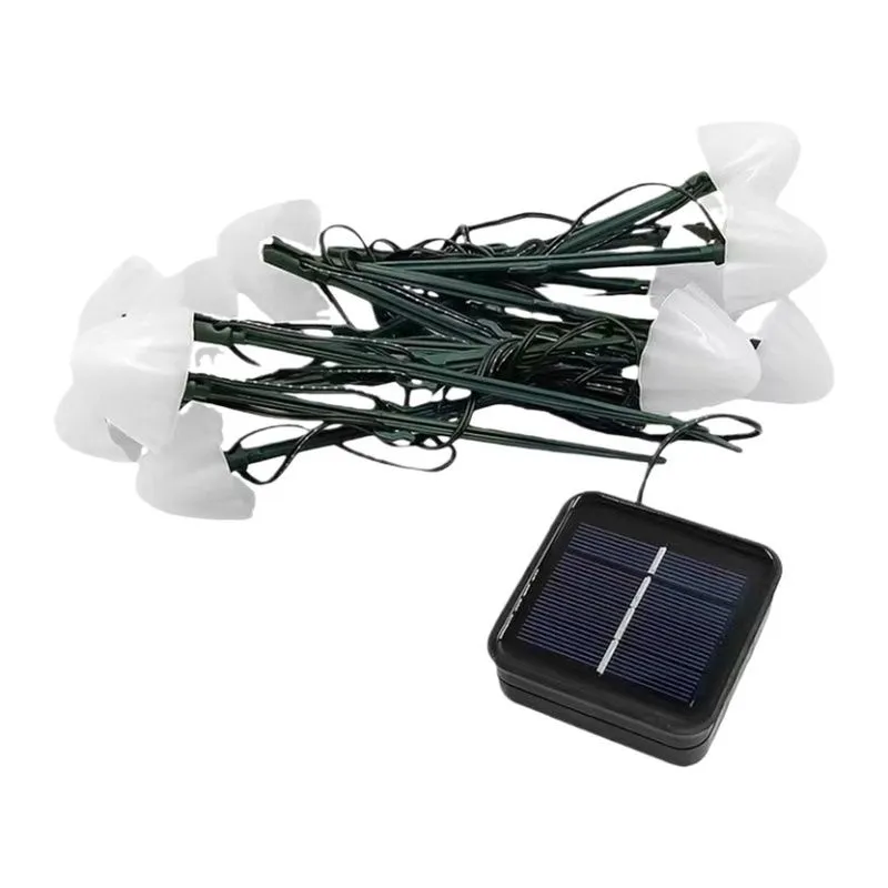 10 Pcs Solar LED Mushroom Lights for Outdoor Garden Lawn