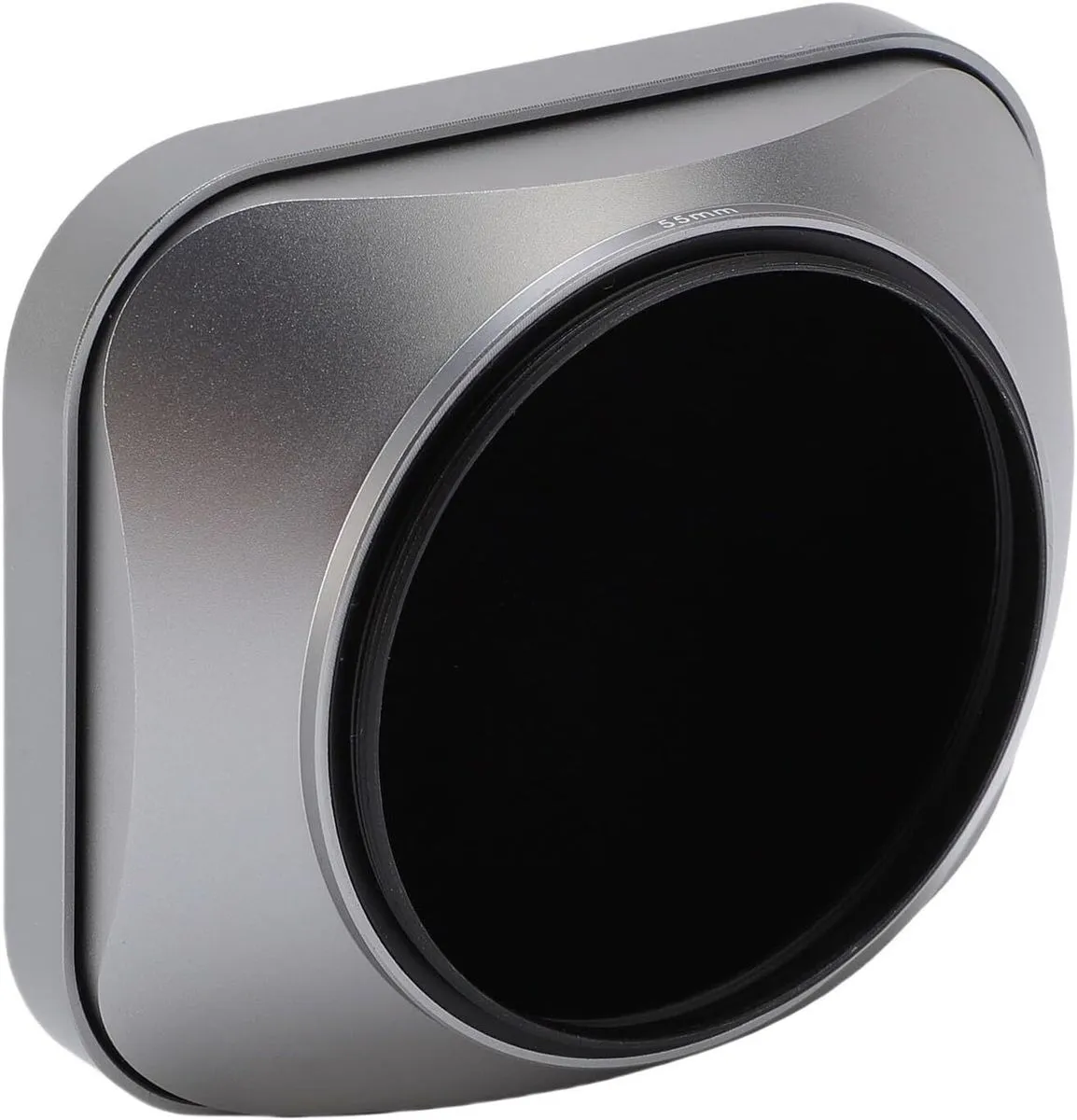 Metal Square Lens Hood for 55mm Lenses, Universal Screwin Lens Shade