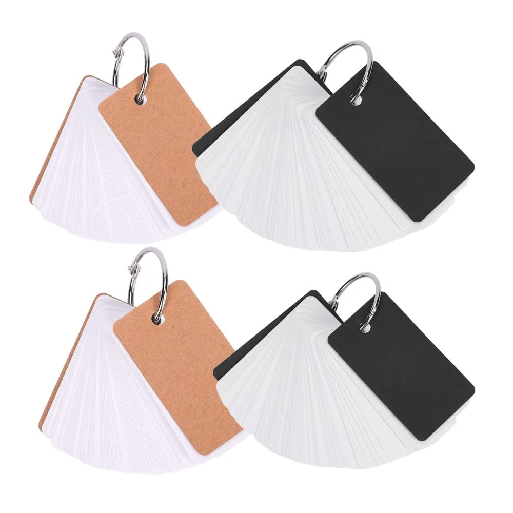 Office Stationery Craft Note Book Flip Flash Cards DIY Greeting Cards Set