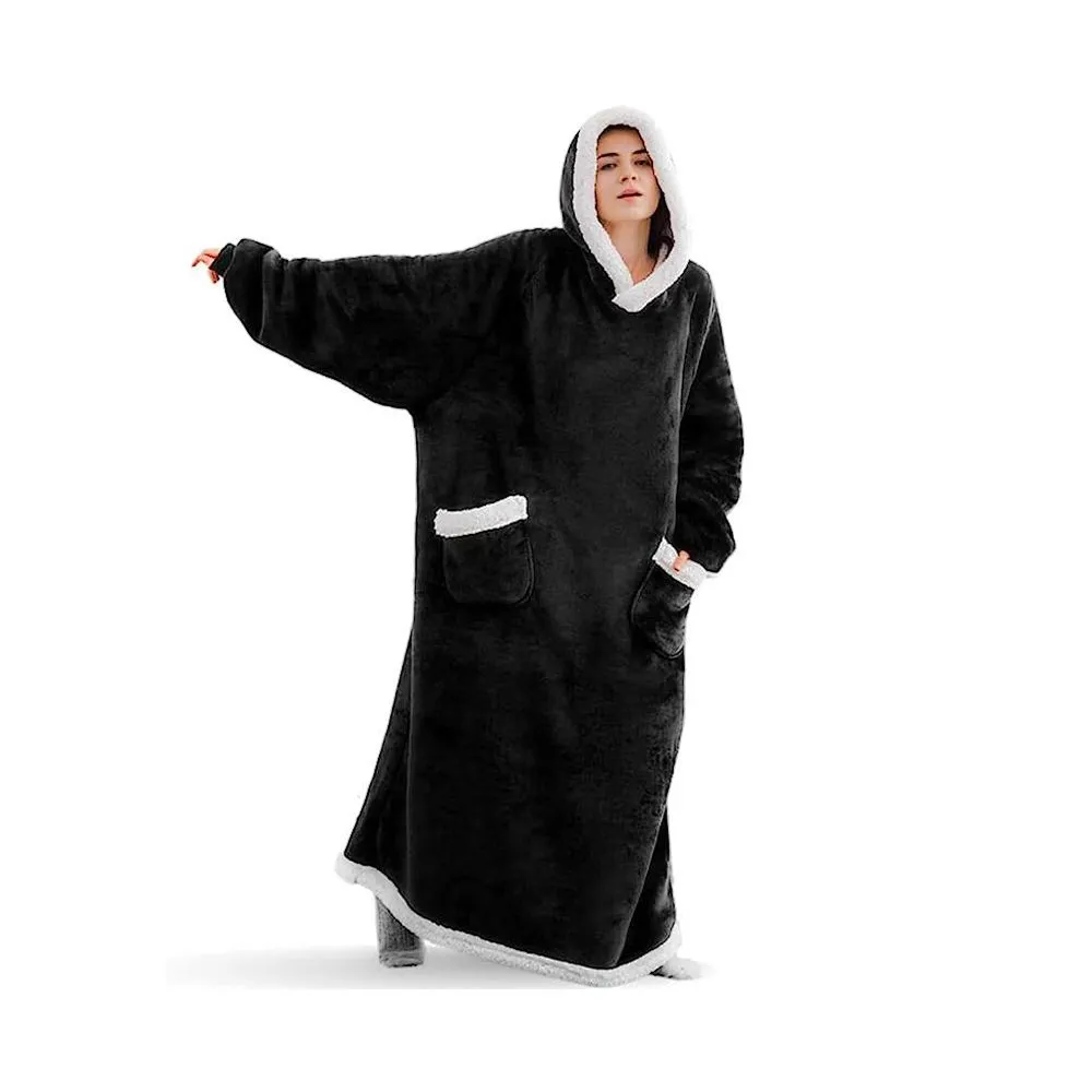Unisex Ultra-Fleece Hooded TC-13 - Black