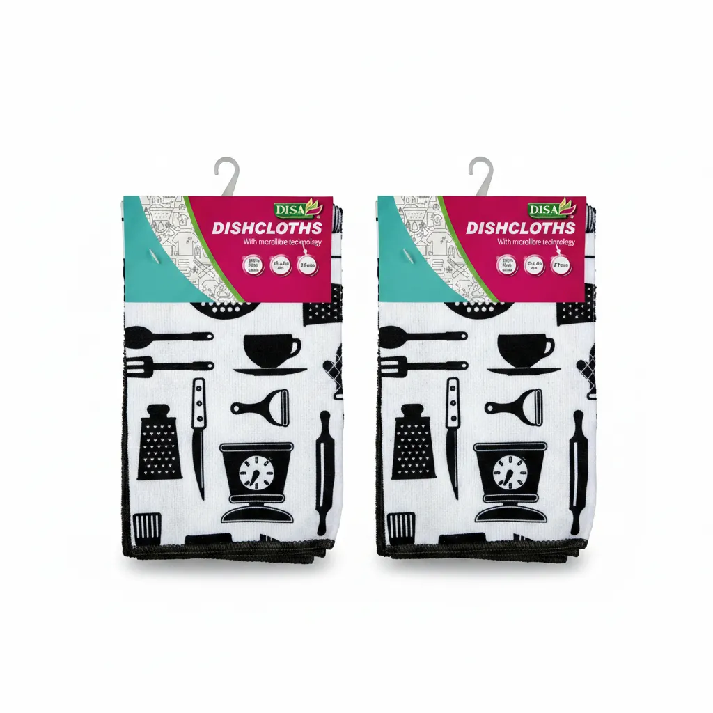 Disa Microfibre Cleaning Cloth 40x48 cm 2 Piece Set - 2 Pack
