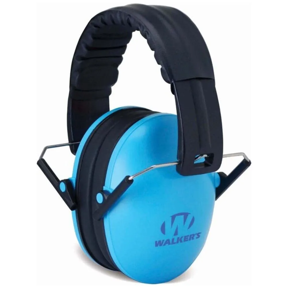 Kids Folding Ear Muffs, Blue, 6m-8y