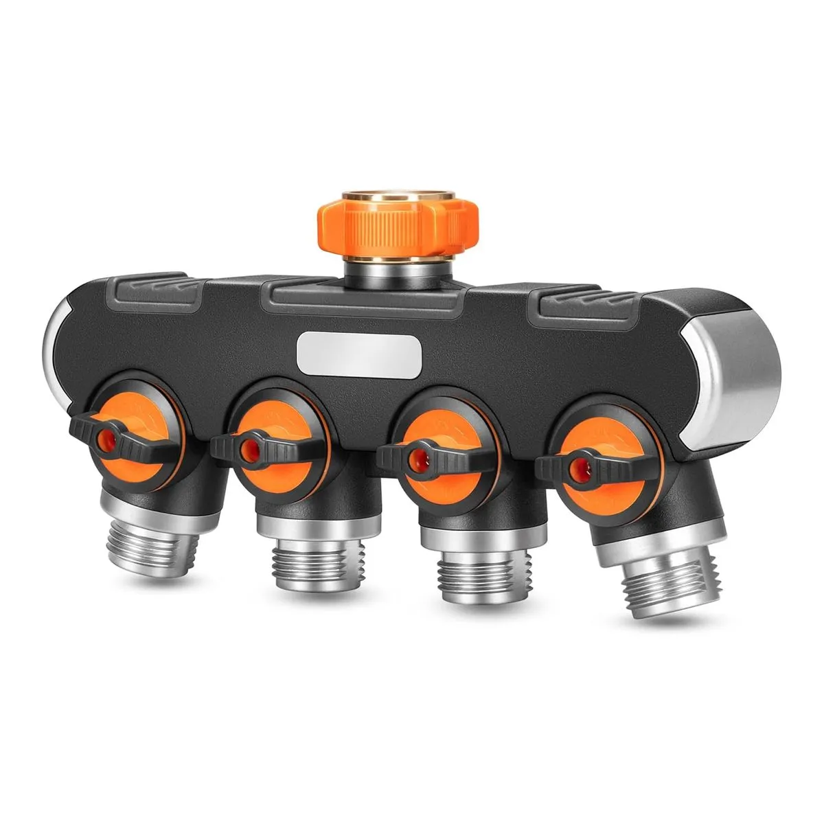 Four Channel Water Distributor Metal Interface Versatile Garden Tool