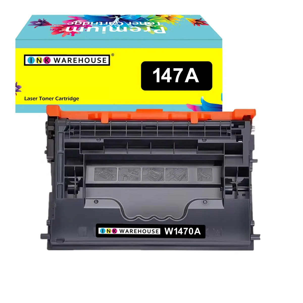 Ink Warehouse Compatible HP 147A/ W1470A Black Toner Cartridge