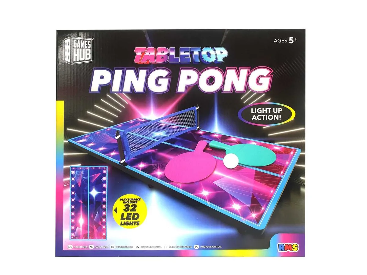 Games Hub Led Table Ping Pong
