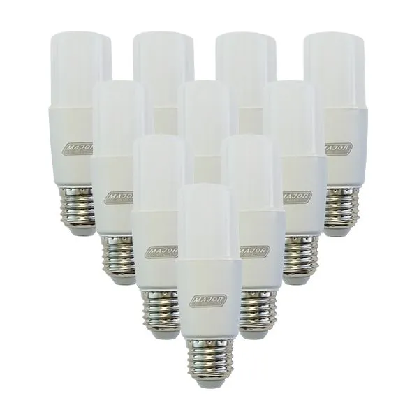 Major Tech T37 LED Lamp, Pack of 10 (LT37E27-7) - Cool White