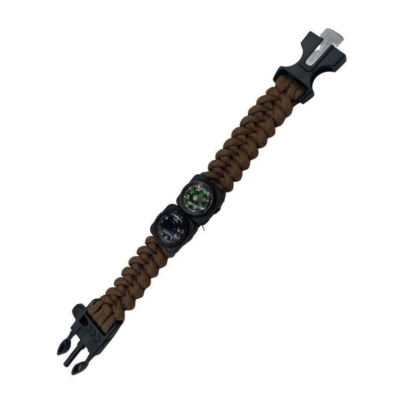 Emergency Paracord Bracelet - Brown