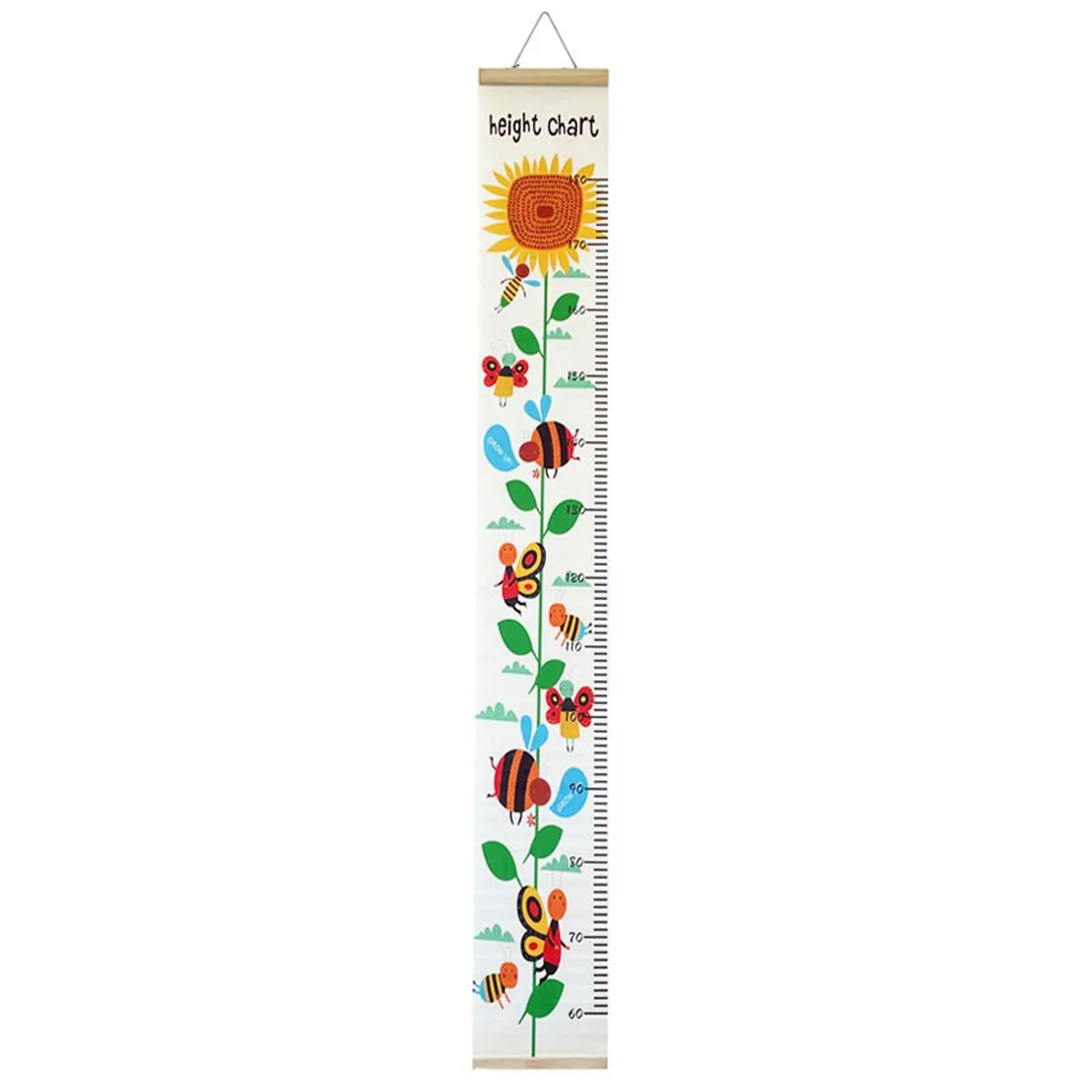 Height Growth Chart Removable Height Measurement Wall Ruler Deco For Kids - bee