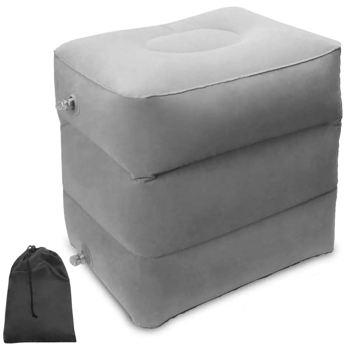 Inflatable Footrest Portable Travel Foot Rest Pillow for Car Air Travel