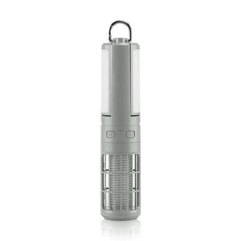 3-in-1 Mosquito Killer Lamp&Camping Light with SOS, Safe for Home & Outdoor - Grey