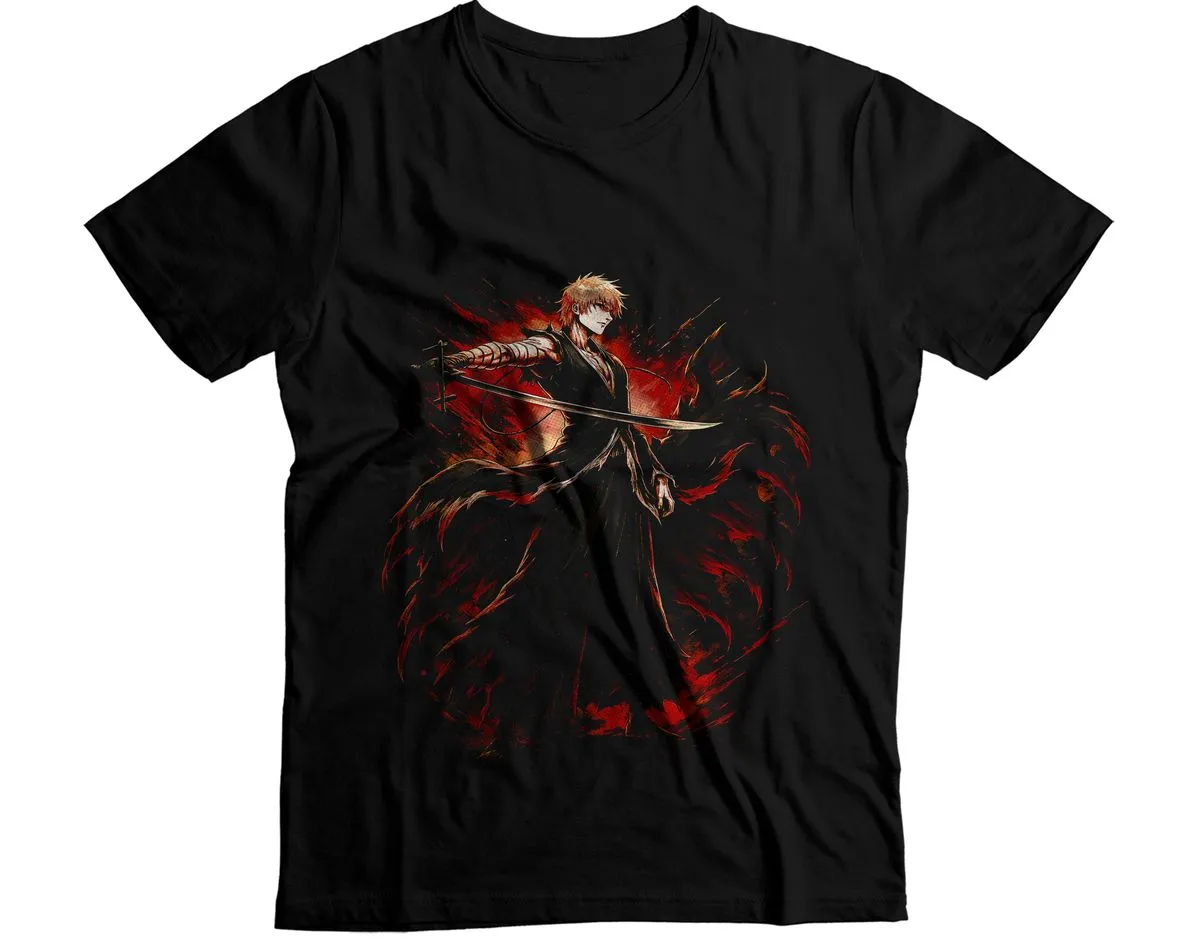 Ichigo Kurosaki Bankai Getsuga Tensho Bleach Graphic T-Shirt