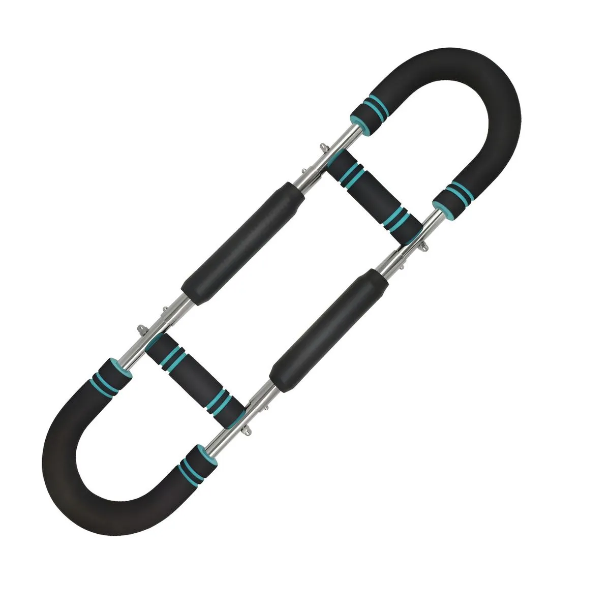 2 Level Adjustable Steel Chest Expander Bar for Arm & Upper Body - Black