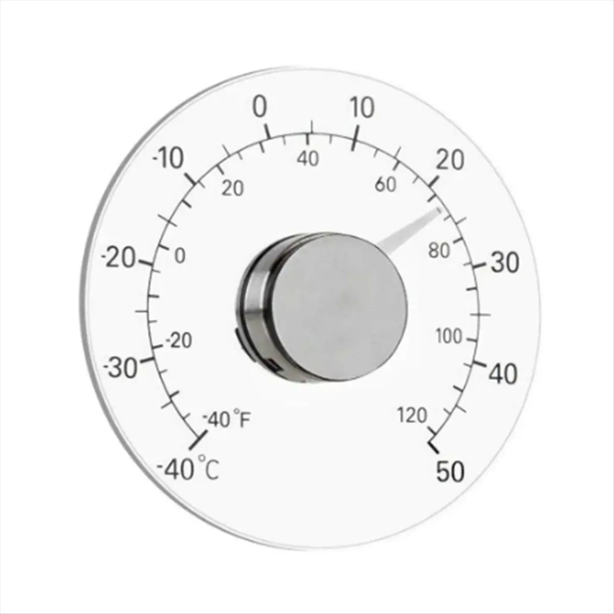 Indoor Outdoor Thermometer Transparent Dial Weather Thermometer