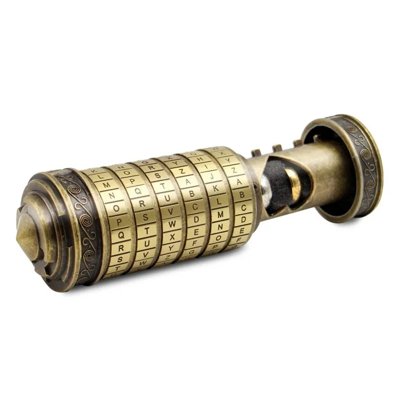 Leonardo da Vinci Code Lock - Bronze-colored Valentine's Day Birthday Gift