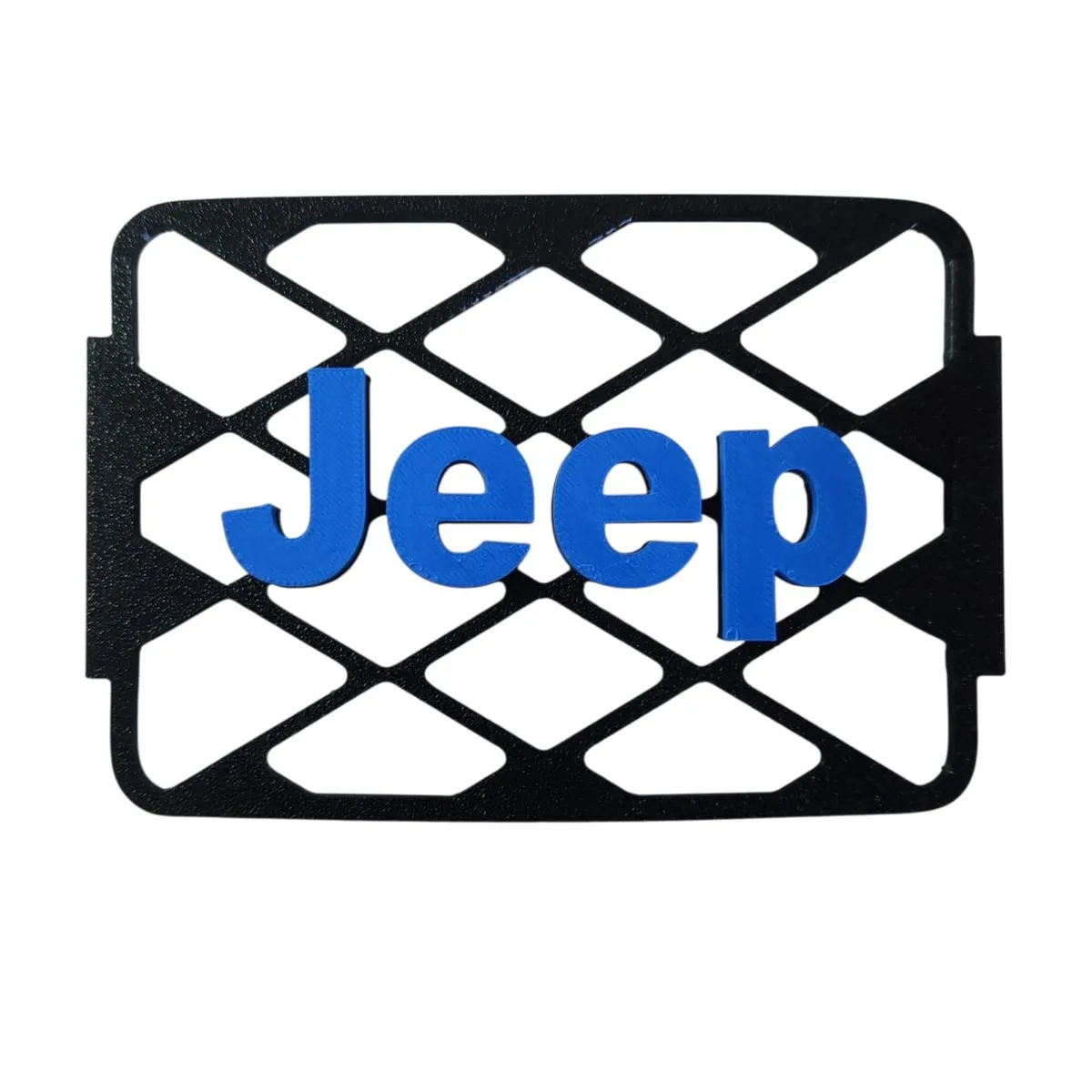 Jeep Logo Snorkel Head Intake Grille Compatible on Air Ram Head - Blue