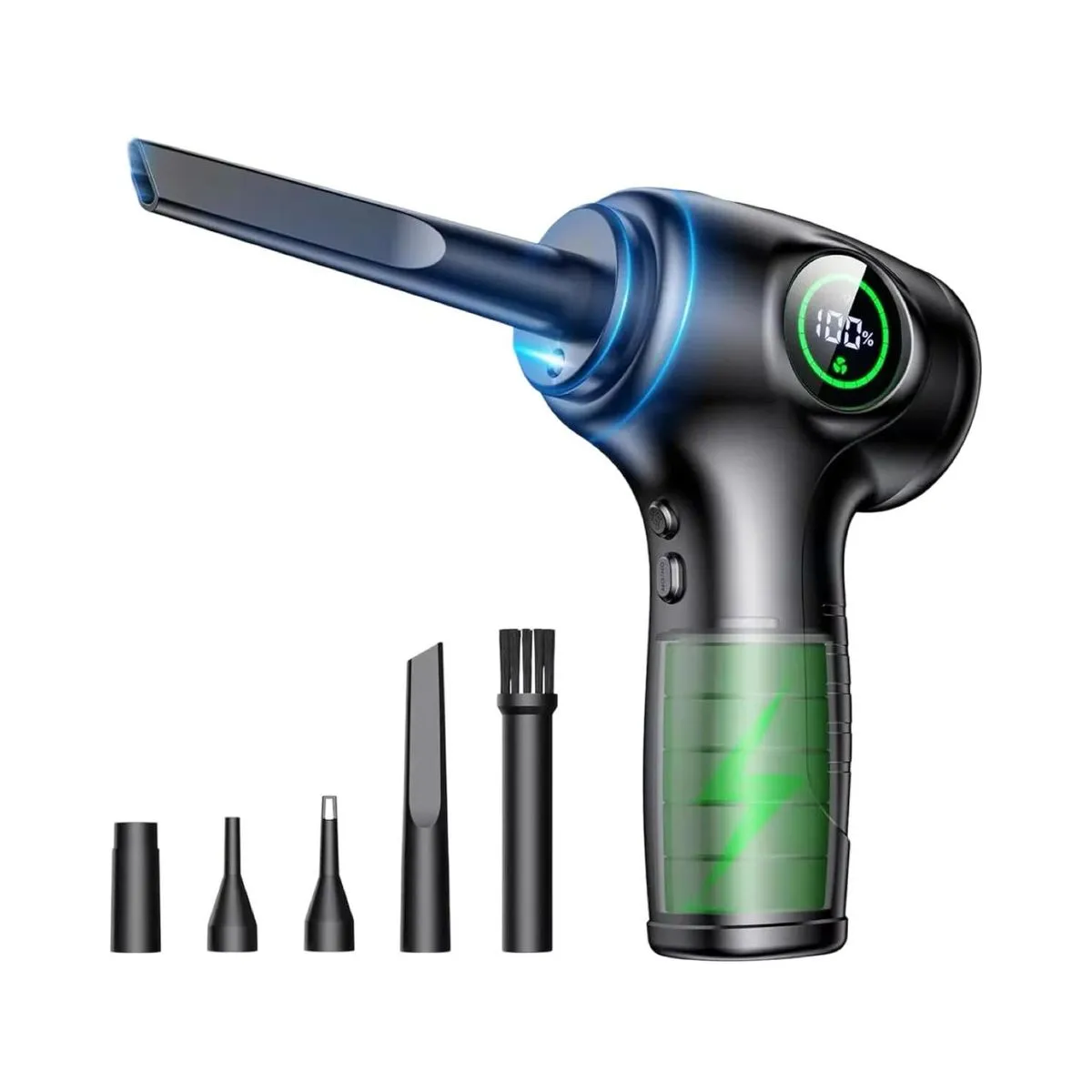 Air Duster Rechargeable Cordless With LCD Strong Blower- Compressed