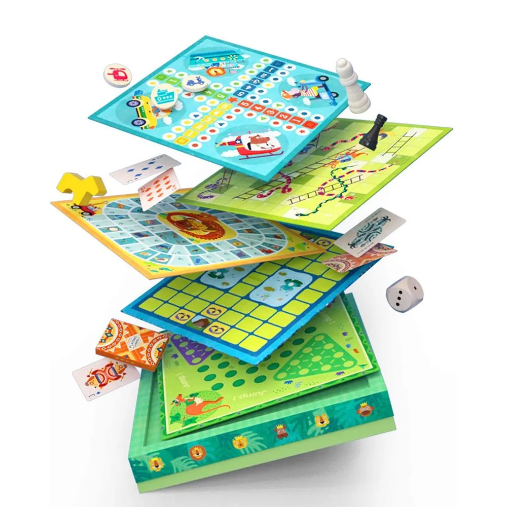 Mideer 32-in-1 Classic Board Games Set for Kids and Family