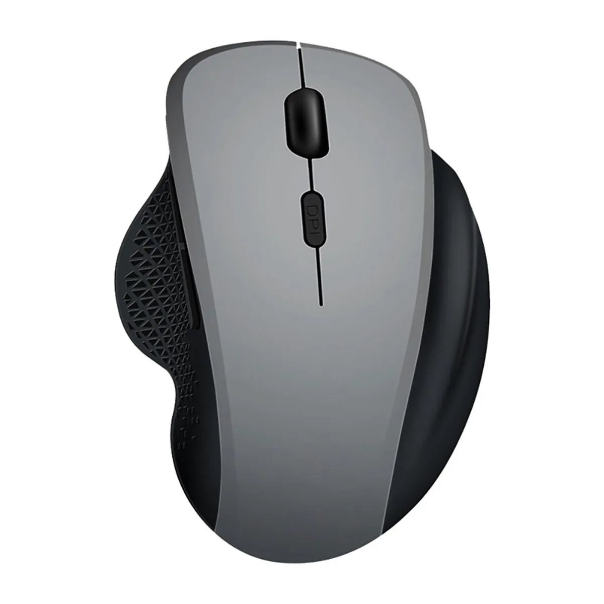 Dual Mode Wireless Mice 1600 DPI Rechargeable Ergonomic Bluetooth Mouse - Grey, Black
