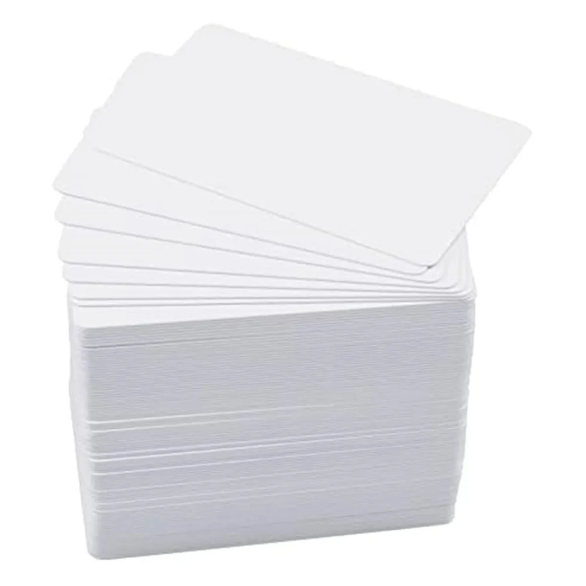 100 Pack Premium Blank PVC Cards, CR80 30Mil Graphic Quality