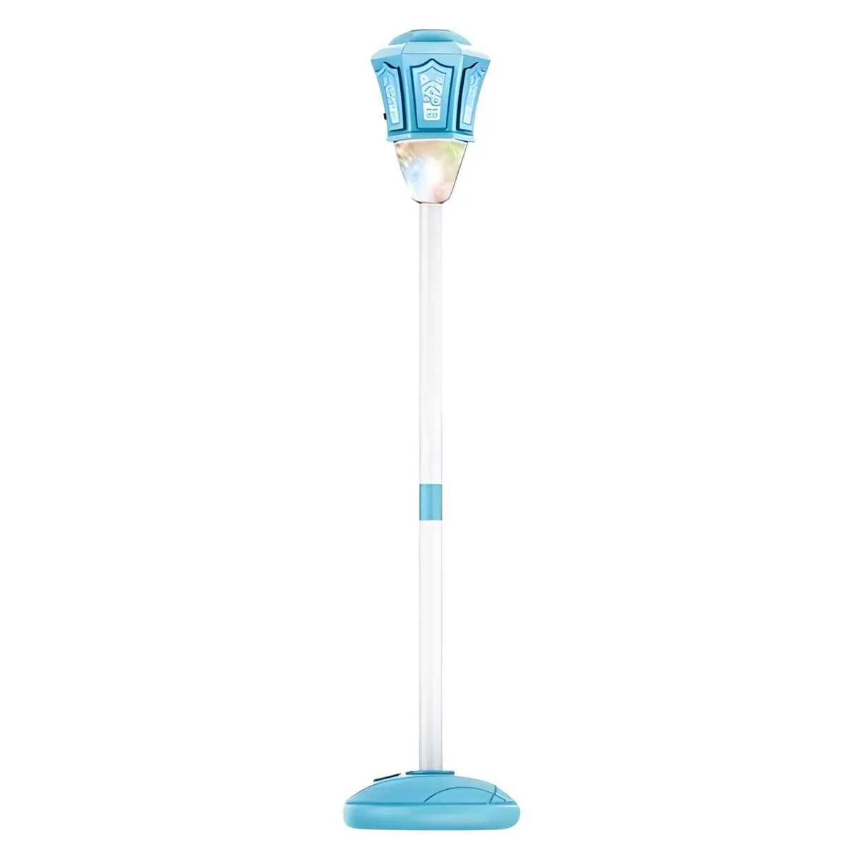 Bestby- Adjustable Street Lamp Style Bubble Machine with Music And Lights - Blue