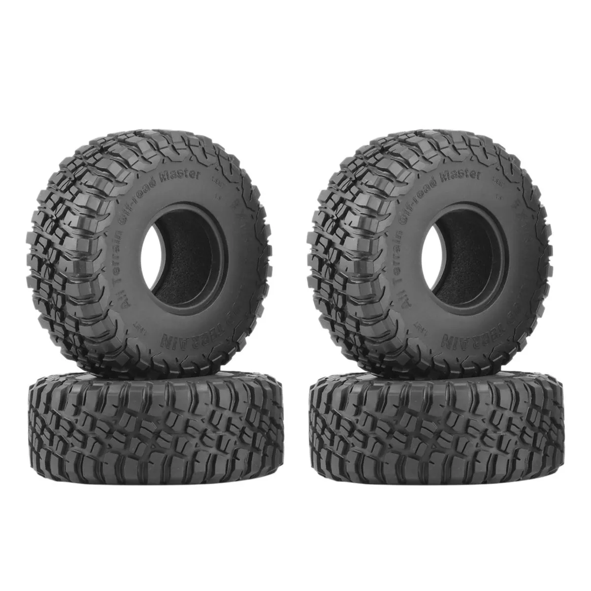 4PCS 120MM 1.9 Rubber Tyres Wheel Tires for 1/10 RC Crawler Car Axial SCX10