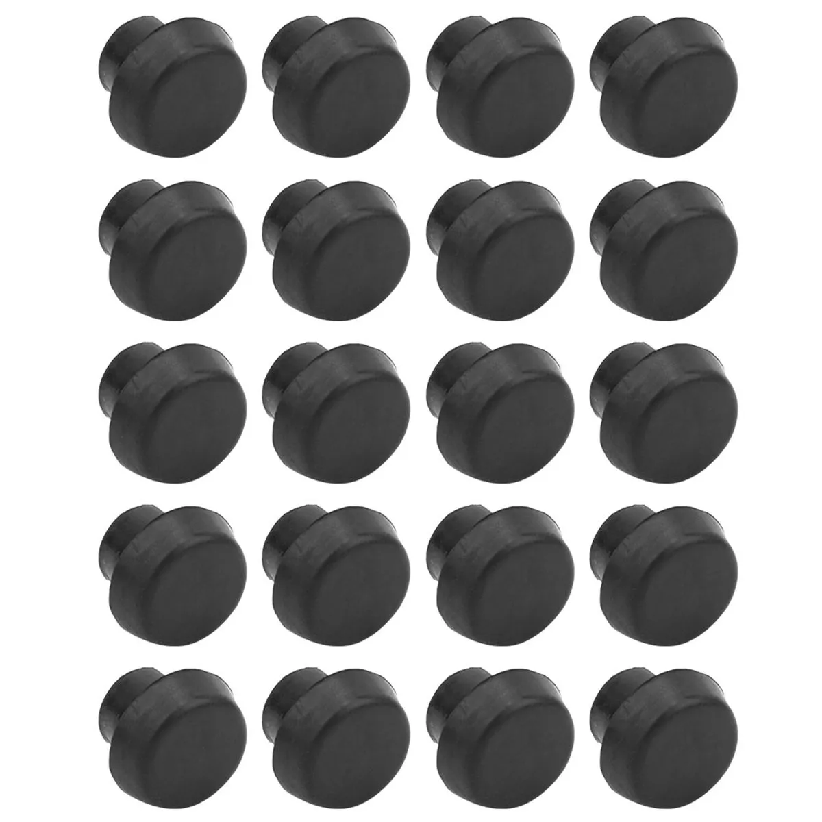 20 Pieces Billiard Cue Bottom Rubber Plug Daily Use