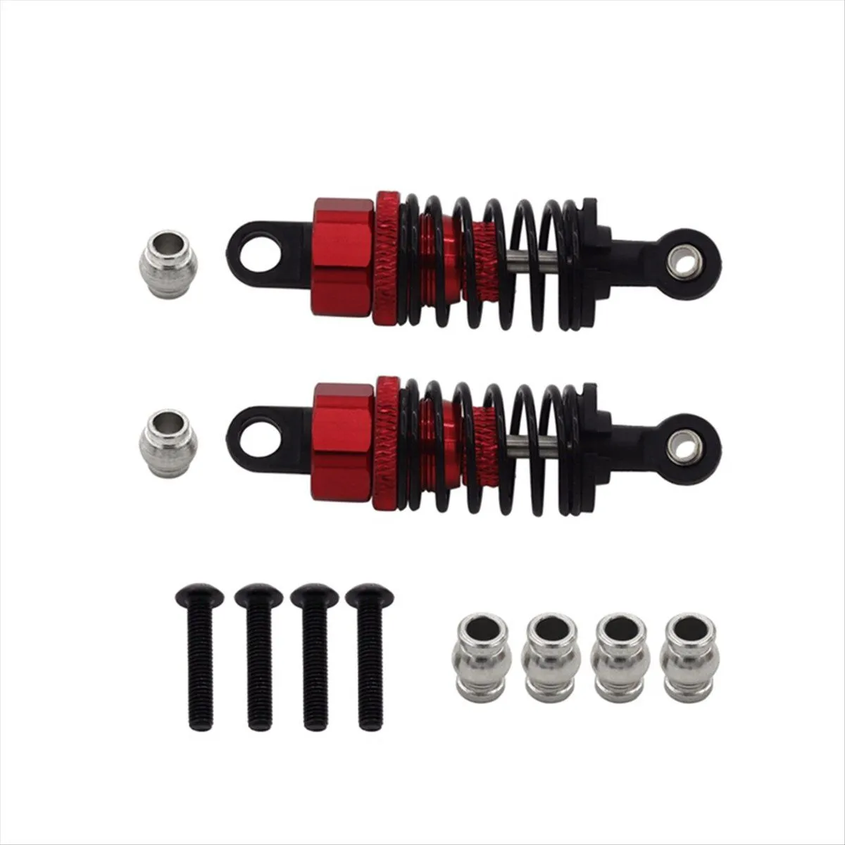 For TT01 TT02 Metal Hydraulic CNC Remote Control Car 55mm,Red