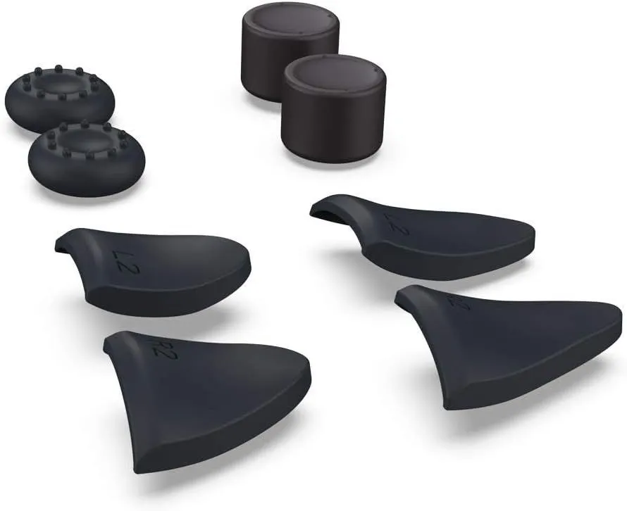 8in1 Grip Cap Joystick Cover Silicone Rocker Cap L2 R2 Button Compatible with PS5