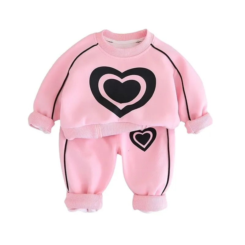 Love Tracksuit for Girls - Pink - Size 4years