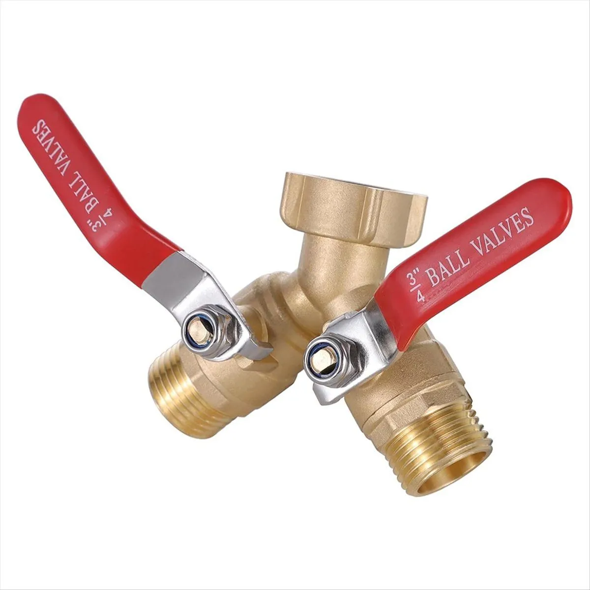 Garden Hose Splitter Full Flow,Brass Hose Splitter 2 Way Heavy Duty,Garden