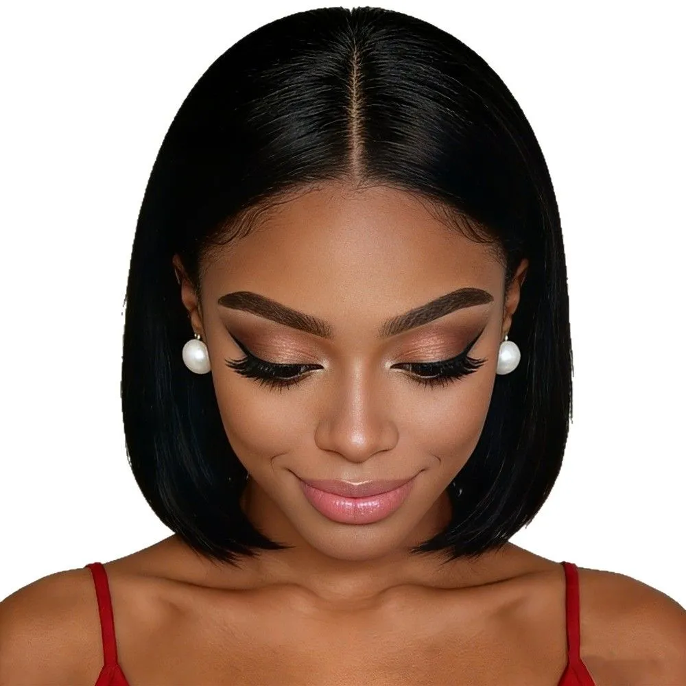 European and American style black wigs