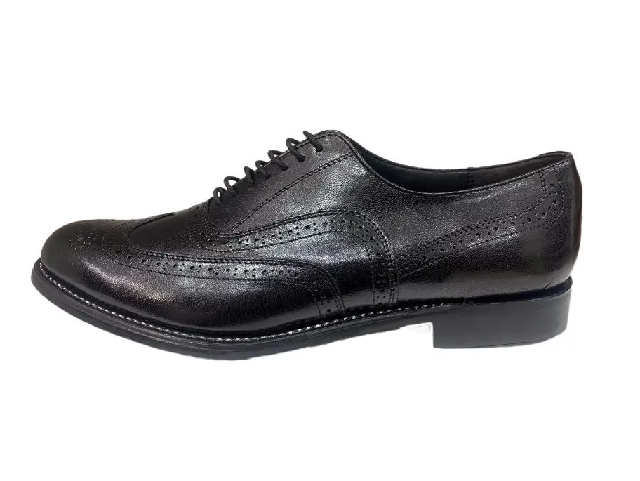 Barker Black Leather Lace-Up Mens Formal Shoes