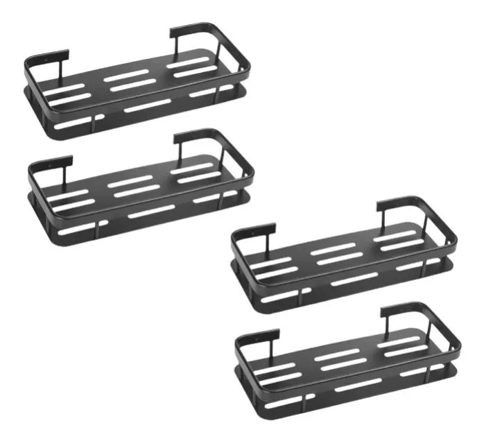 No-Punch Wall Mounted Toiletries Shelves