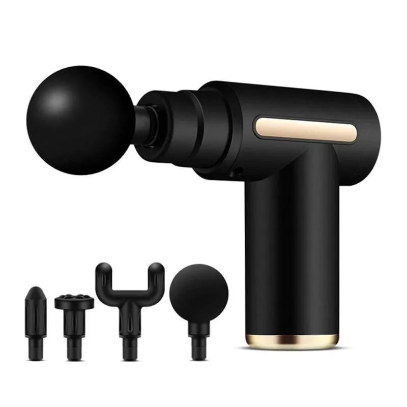 GB Mini Muscle Massager Fascial Gun - Black & Gold