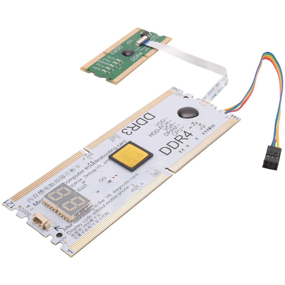 Laptop/Desktop Motherboard Memory Slot DDR3/DDR4 Diagnostic Analyzer