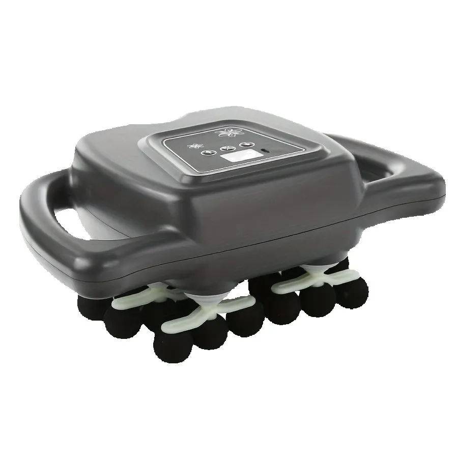 24-Head Massage Gun, USB Rechargeable, Percussion Muscle Massager Back, - Grey