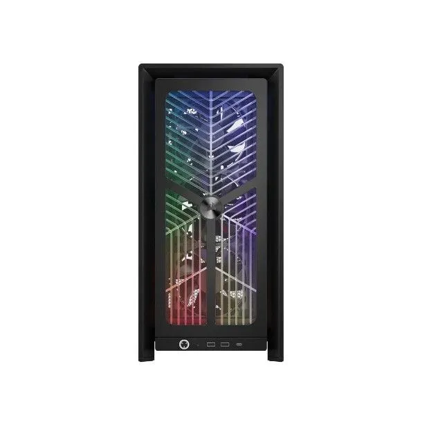 Corsair FRAME 4000X RS RGB Mid-Tower PC Case - Black with 4x RS120 PWM Fans