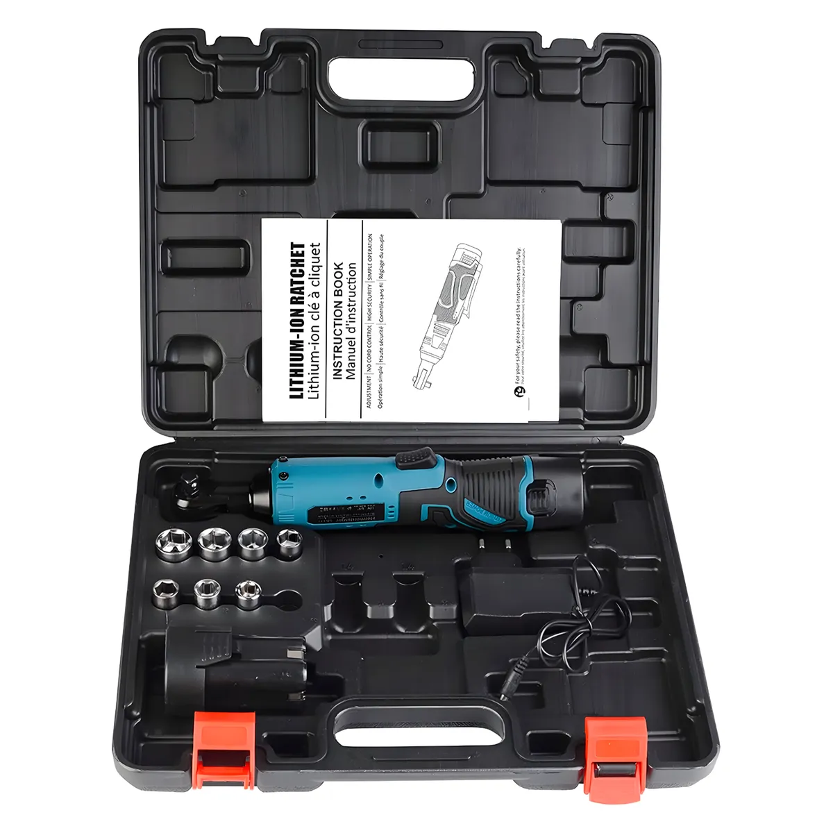 3/8" Rechargeable Cordless Power Wrench Ratchet Tool Set