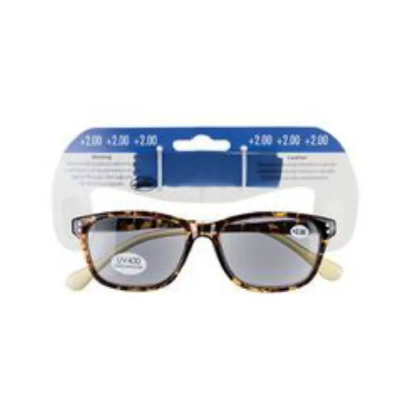 SD- Tinted Reading Glasses +2.00 - Brown