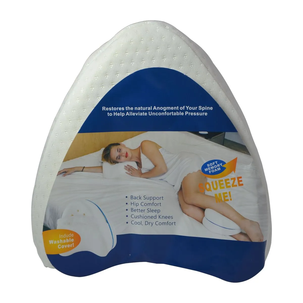 Orthopedic Knee Pillow Pain Relief Leg Pillow for Side Sleeper