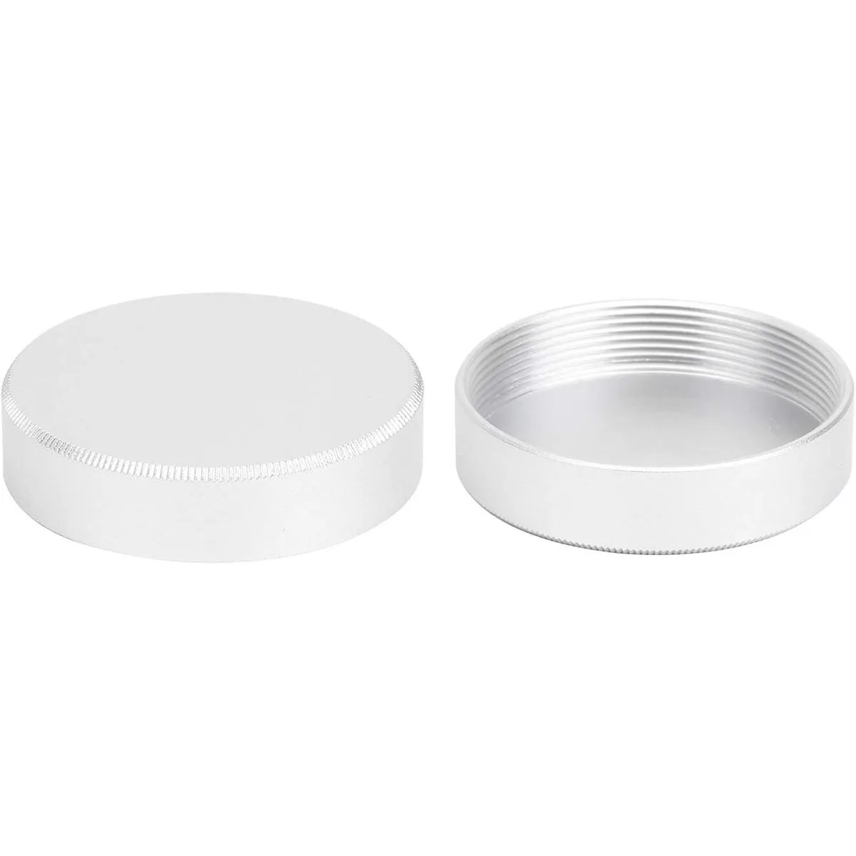 2Pcs Full Metal Lens Back Cover for M39 Mount Camera Lens, Silver