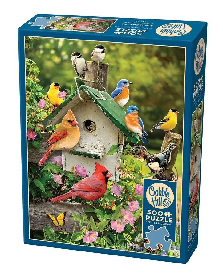 Cobble Hill Summer Birdhouse 500 Piece Puzzle