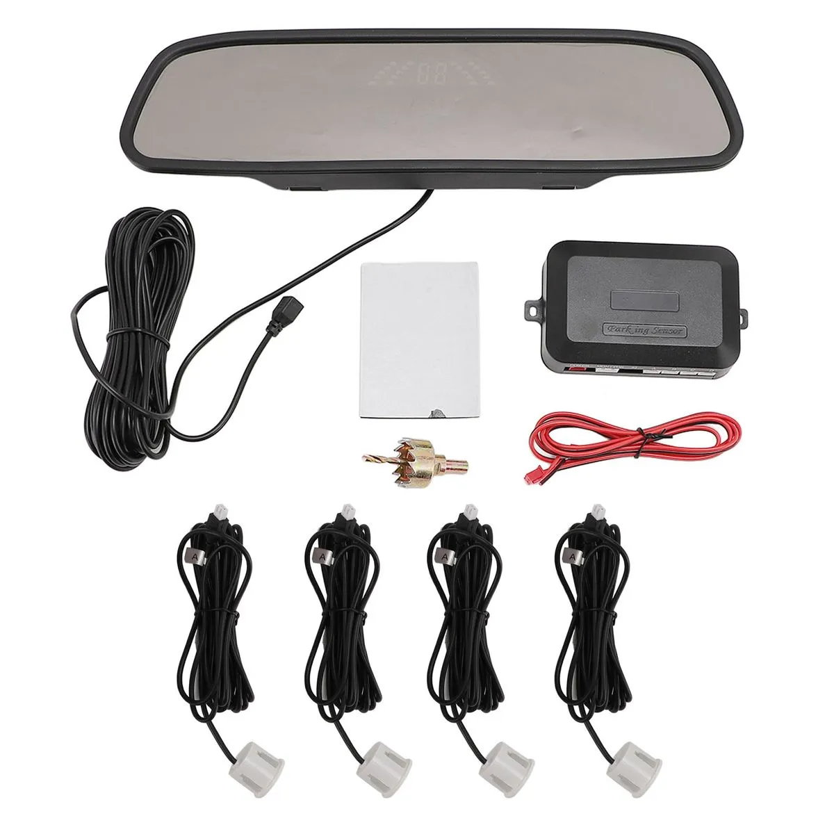 Reverse Radar, 4 Sensors, LED, SUV, White